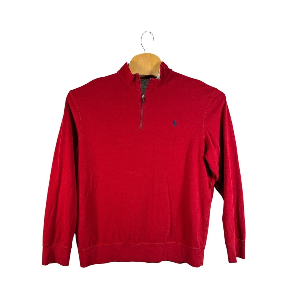 Polo‎ Ralph Lauren 1/4 Zip Pony Mock neck Sweater Soft Touch Pullover Shirt XL